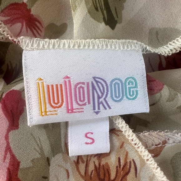 LuLaRoe Floral Print Kimono Cardigan - Picture 4 of 4